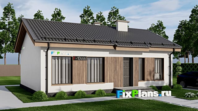 Одноэтажный дом F-10466