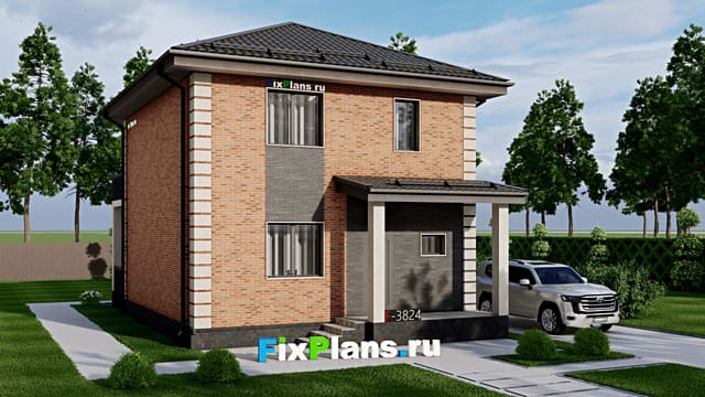 Двухэтажный дом F-3824